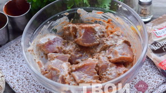 ШАГ 4. шашлык в майонезе