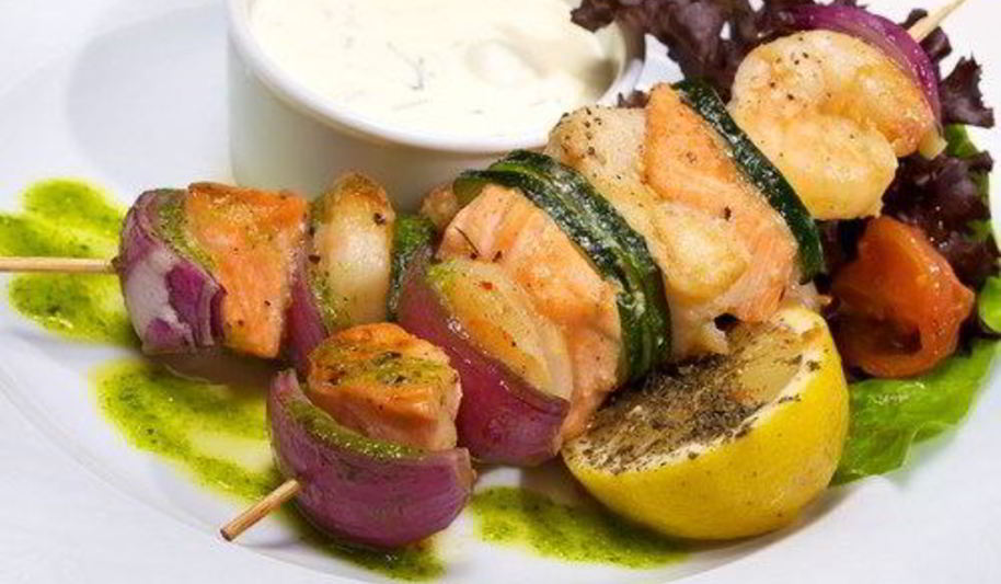 Рецепт шашлыки из морепродуктов в маринаде из текилы и лайма