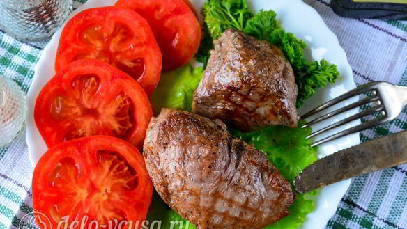 ШАГ 6. стейк из говядины на сковороде