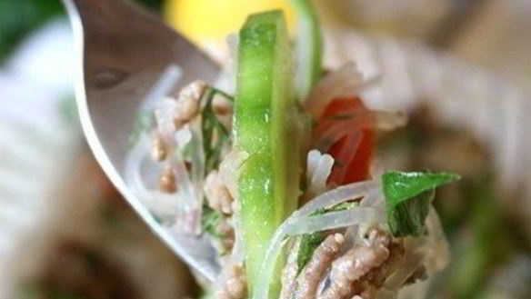 ШАГ 5. стеклянная лапша с фаршем и овощами