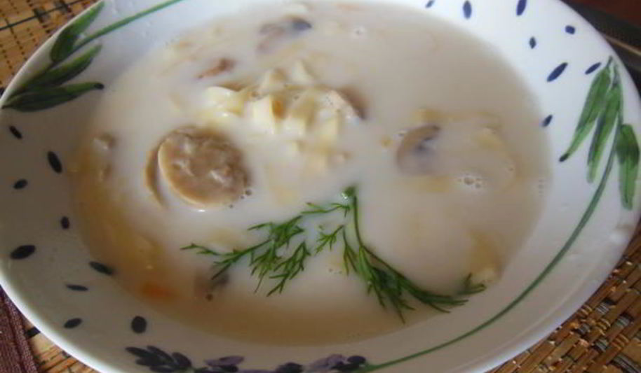 Рецепт сырная лапша с шампиньонами