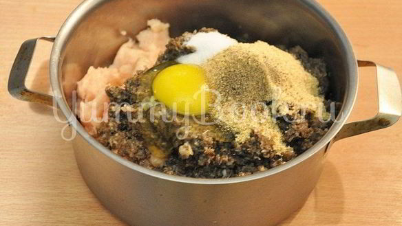 ШАГ 4. куриные тефтели с грибами