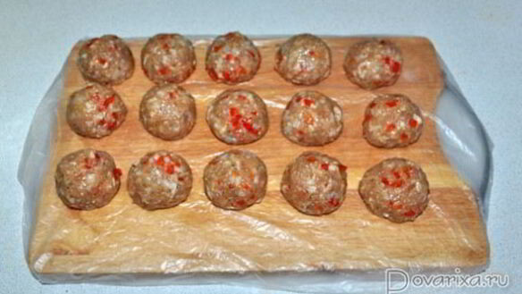 ШАГ 3. куриные тефтели со сладким перцем