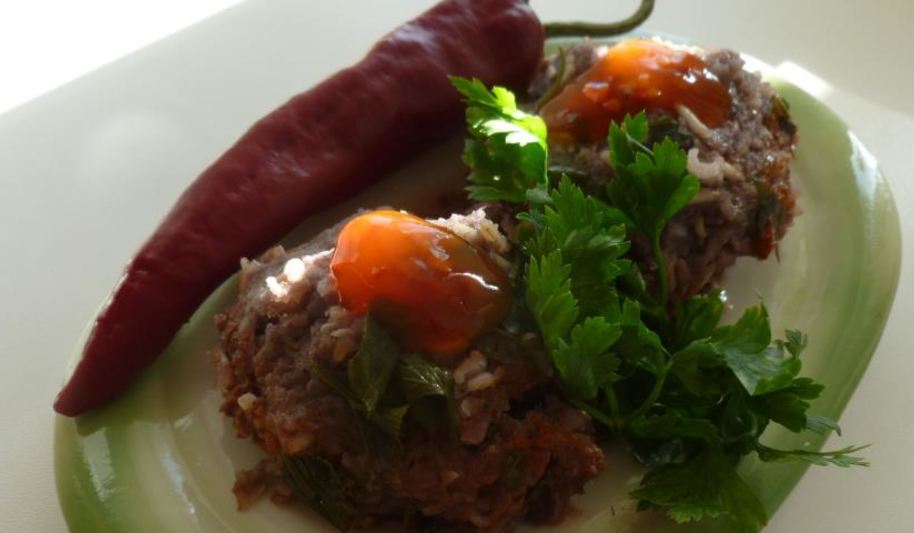 Рецепт рыбные тефтели с красной капустой и коричневым рисом