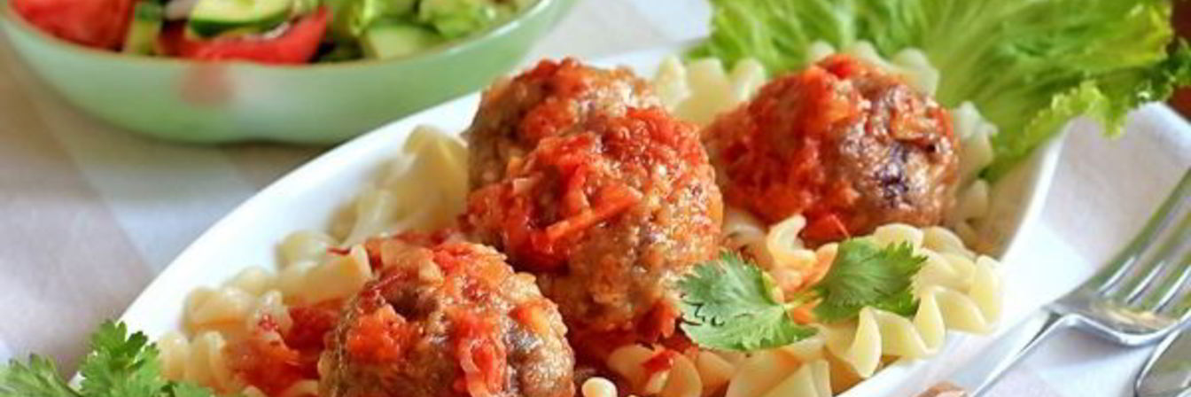 Тефтели из говяжьего фарша с подливкой