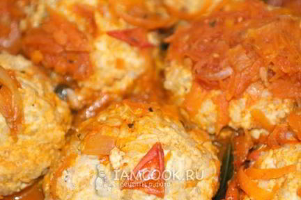 Тефтели из индейки с рисом