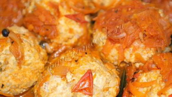 ШАГ 10. тефтели из индейки с рисом