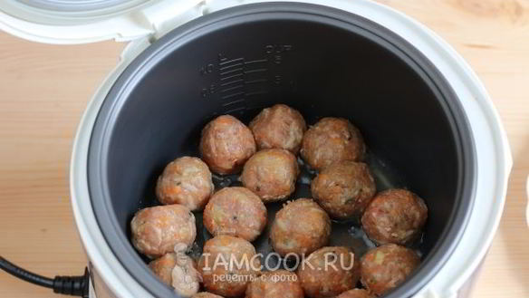 ШАГ 13. тефтели из индейки в мультиварке