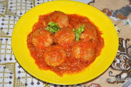 Тефтели из мясного фарша с кускусом