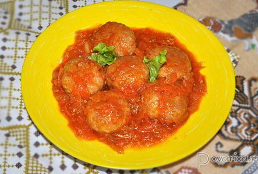 Тефтели из мясного фарша с кускусом