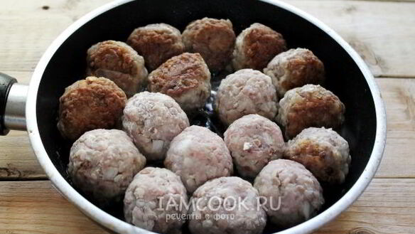 ШАГ 7. тефтели с гречкой и фаршем