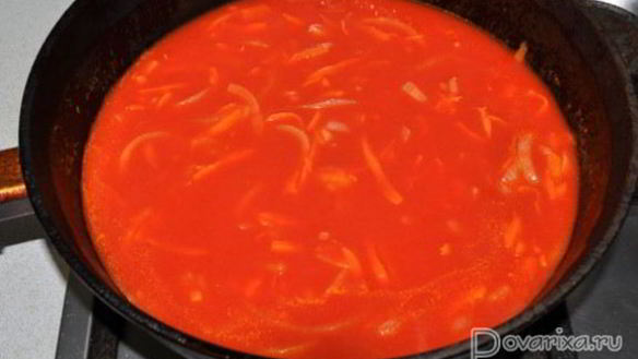 ШАГ 5. тефтели с грибами в томатном соусе