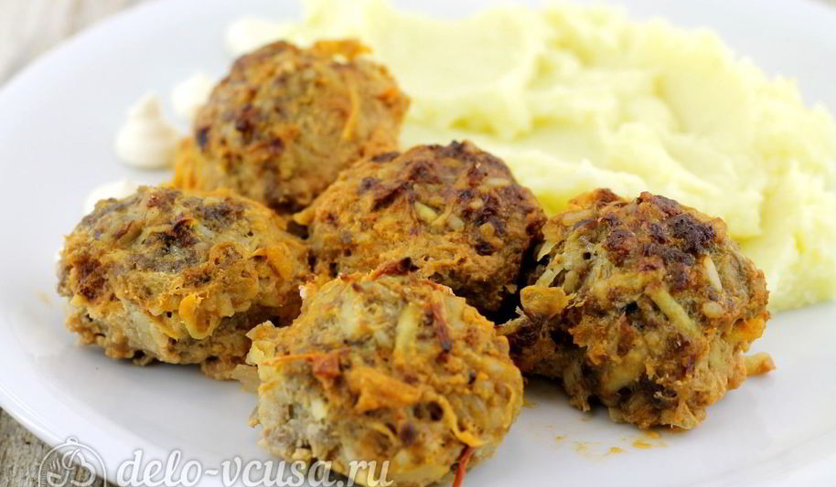 Рецепт тефтели с рисом в духовке