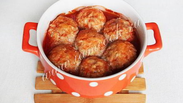 ШАГ 7. тефтели с рисом в томатном соусе