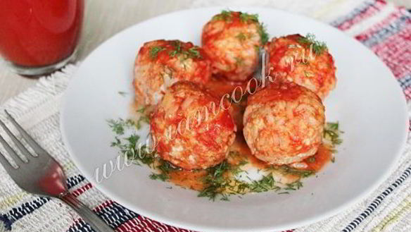 ШАГ 8. тефтели с рисом в томатном соусе