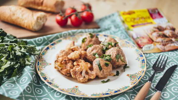 ШАГ 7. тефтели с цветной капустой в сливочно-томатном соусе