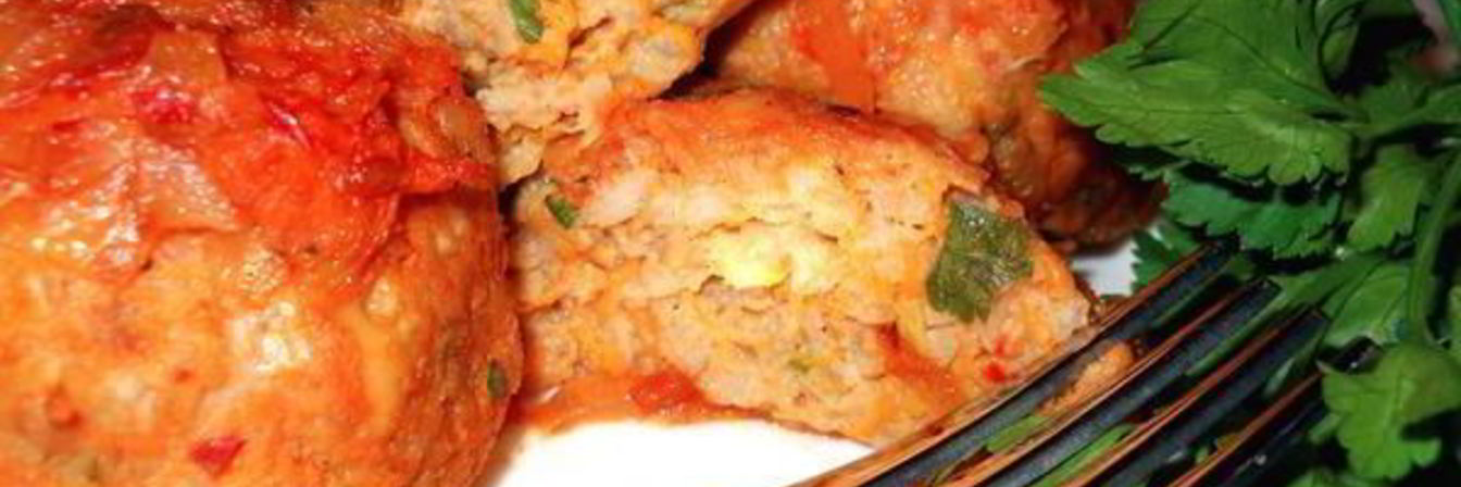 Тефтели с тыквой в томатном соусе