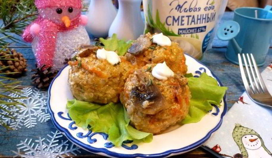 Рецепт тефтели слободские в грибной подливе