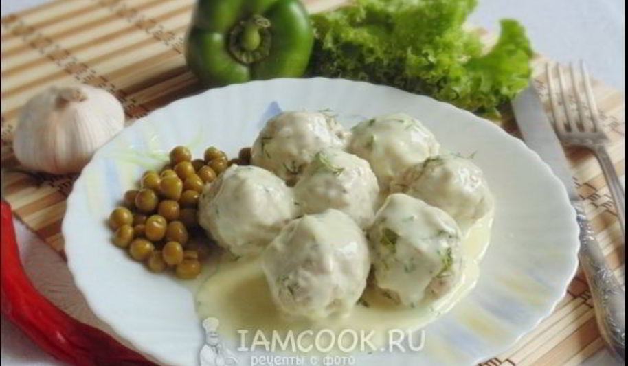 Рецепт тефтели в сырном соусе