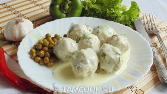 ШАГ 14. тефтели в сырном соусе