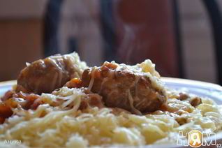 Тефтельки с томатно-марковным соусом