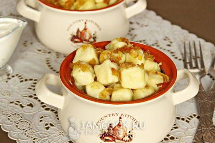 Ленивые вареники с картошкой