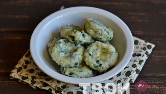 ШАГ 8. ленивые вареники со шпинатом