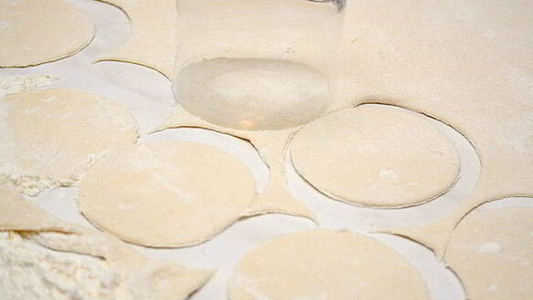 ШАГ 8. постные вареники с капустой