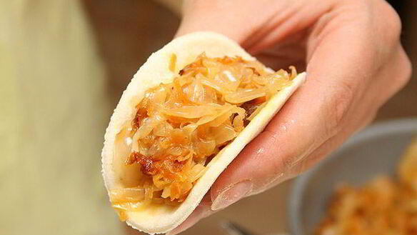 ШАГ 9. постные вареники с капустой