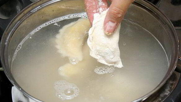 ШАГ 10. постные вареники с картошкой