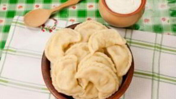 ШАГ 4. тесто на вареники с картошкой