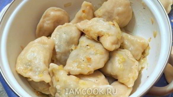 ШАГ 10. вареники из теста на кефире с картошкой и грибами