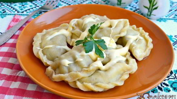 ШАГ 8. вареники из яичного теста с курицей и баклажанами