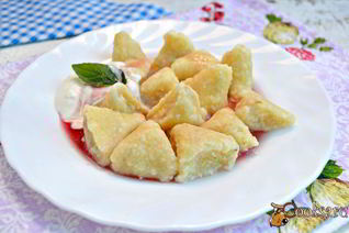 Вареники ленивые с овсяными хлопьями и лимонной цедрой