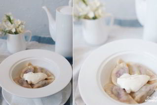 Вареники с брусникой