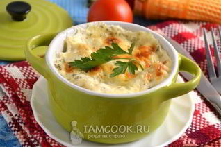 Вареники с картофелем, запеченные под сырной корочкой