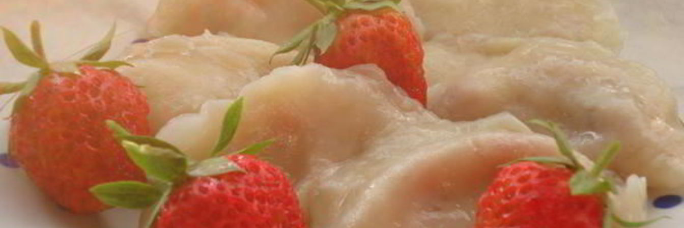 Вареники с клубникой на заварном тесте