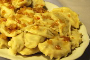 Вареники с шампиньонами