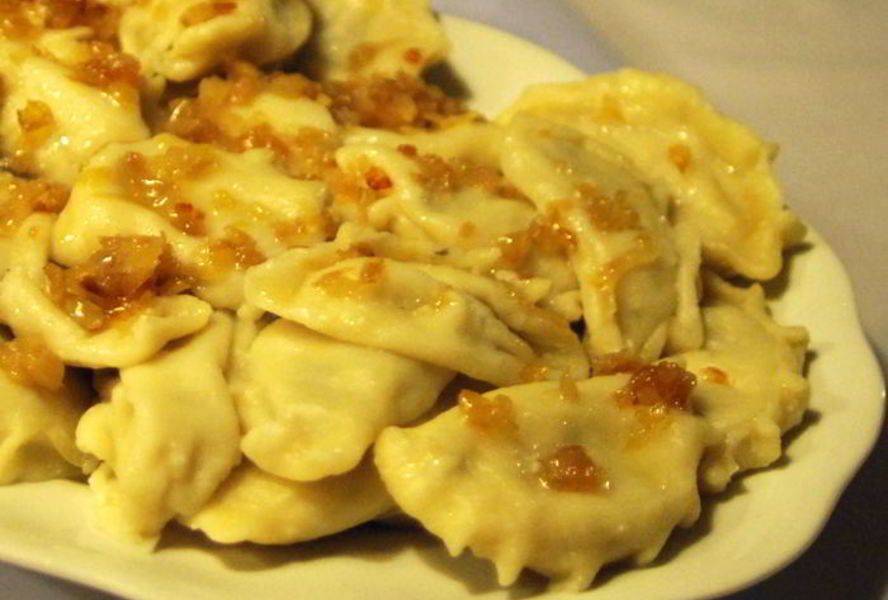 Вареники с шампиньонами