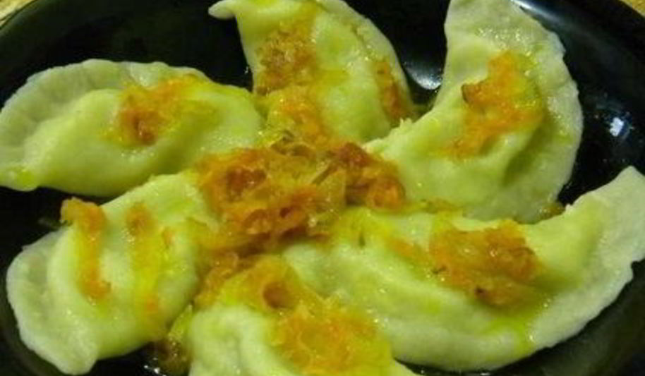 Рецепт вареники с сыром и зеленью