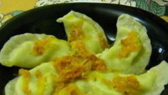 ШАГ 4. вареники с сыром и зеленью