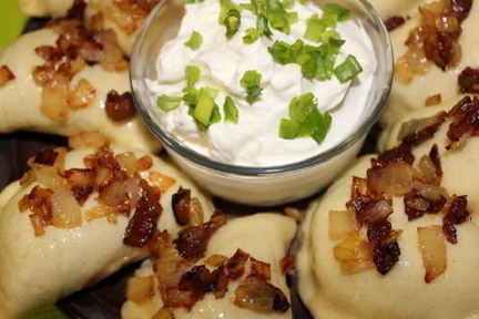 Вареники с сырым картофелем