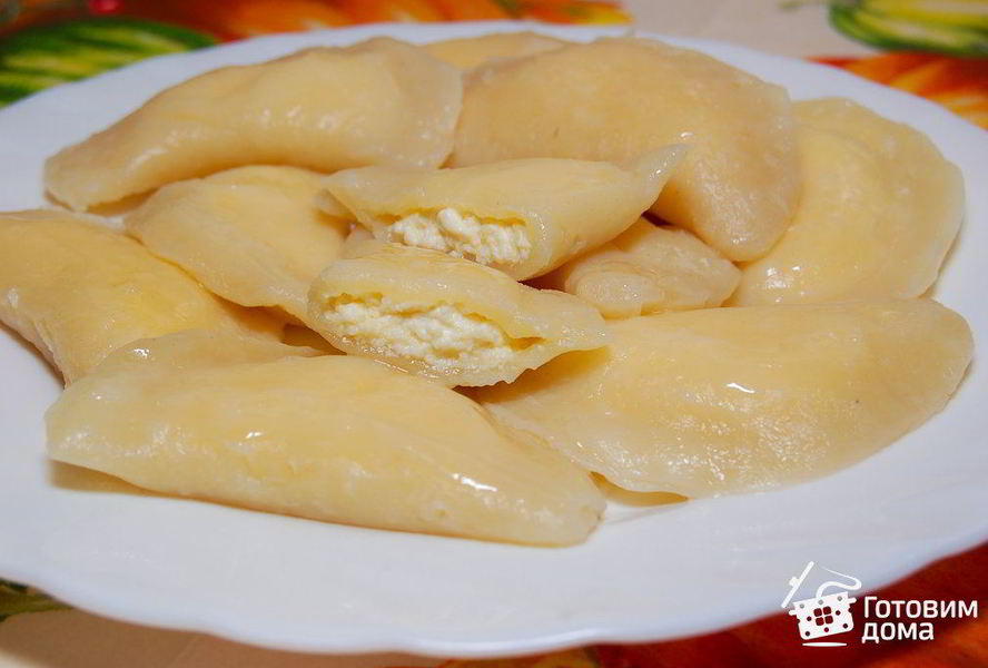 Вареники с творогом на заварном тесте