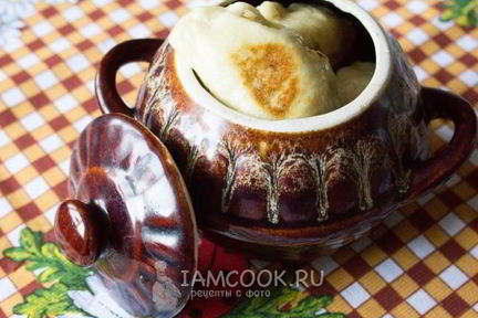 Золотистые вареники с капустой