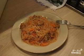 Японская лапша со свининой