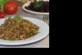 Гречка по купечески с фаршем