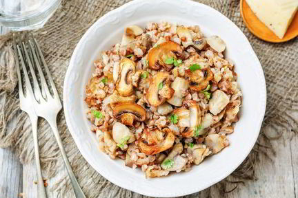 Гречка с шампиньонами