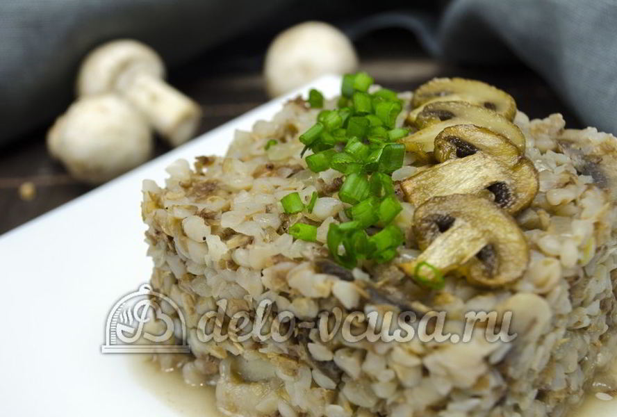 Гречневая каша с грибами