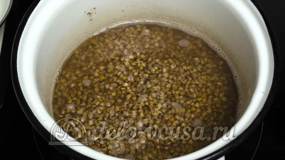 ШАГ 2. гречневая каша с грибами