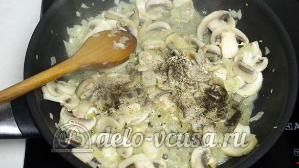 ШАГ 7. гречневая каша с грибами